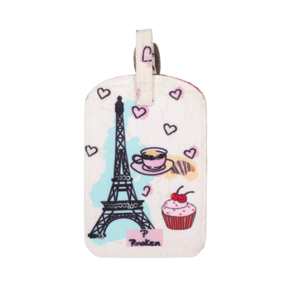 Paris Café Delight Luggage Tag