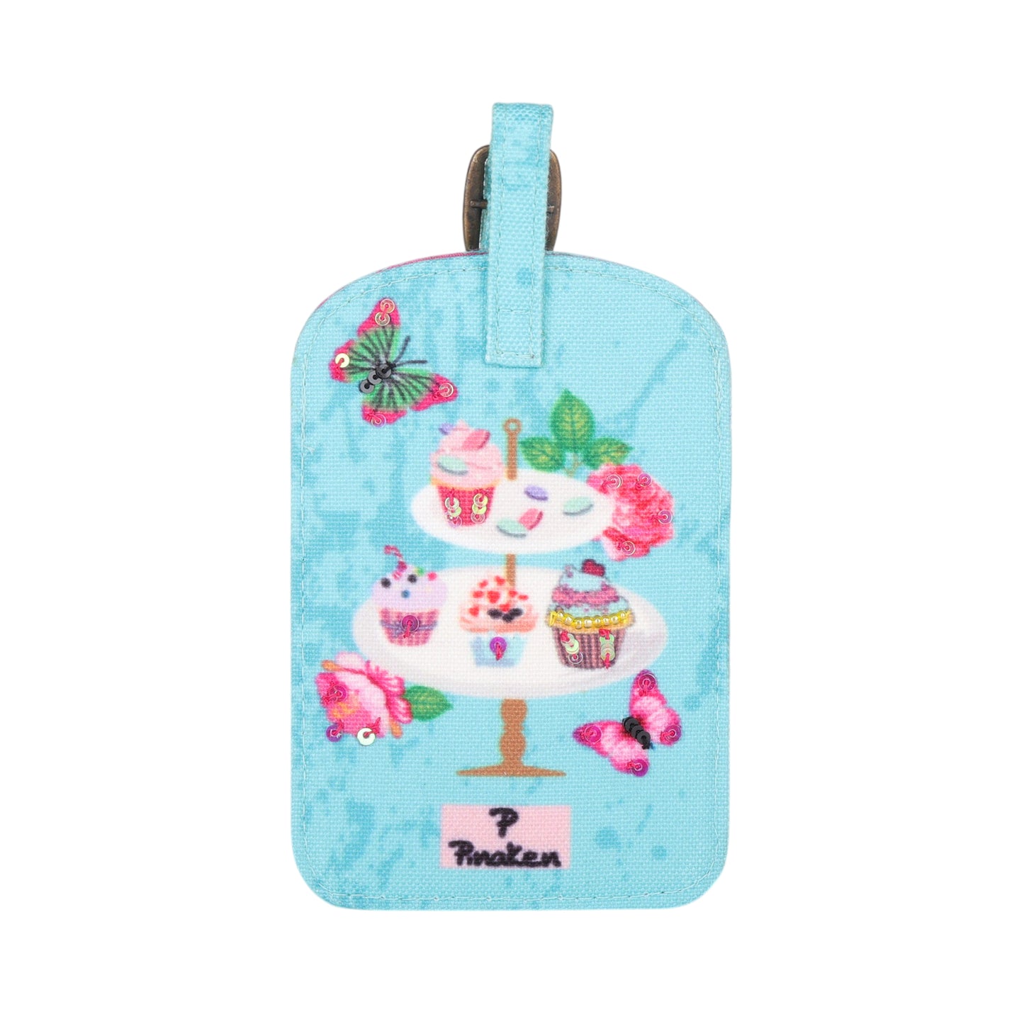 Cupcake Garden Party Luggage Tag