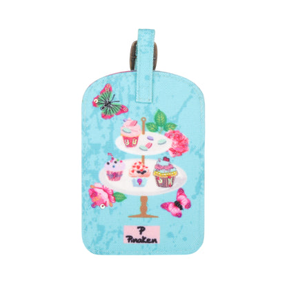 Cupcake Garden Party Luggage Tag