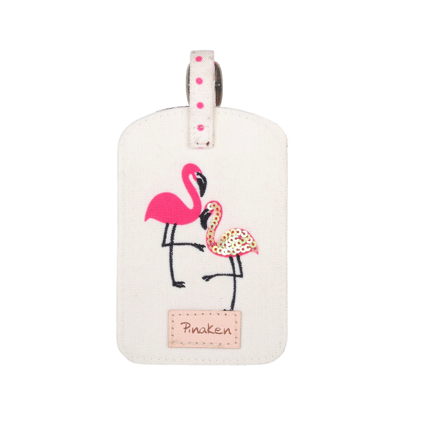 Pink Flamingo Luggage Tag