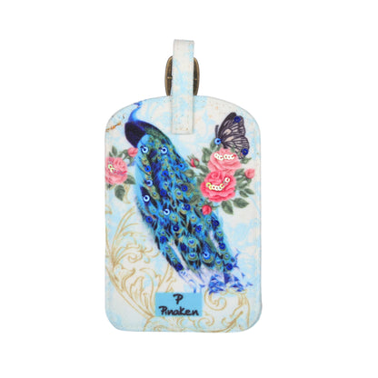 Peacock Garden Luggage Tag
