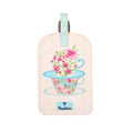Floral Teacup Garden Luggage Tag