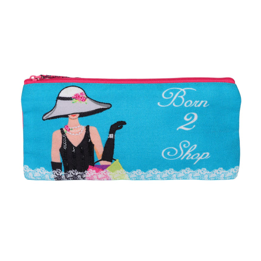 Born to Shop Fashion Pencil Pouch