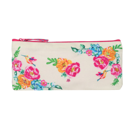 Blossom & Hummingbird Pencil Pouch