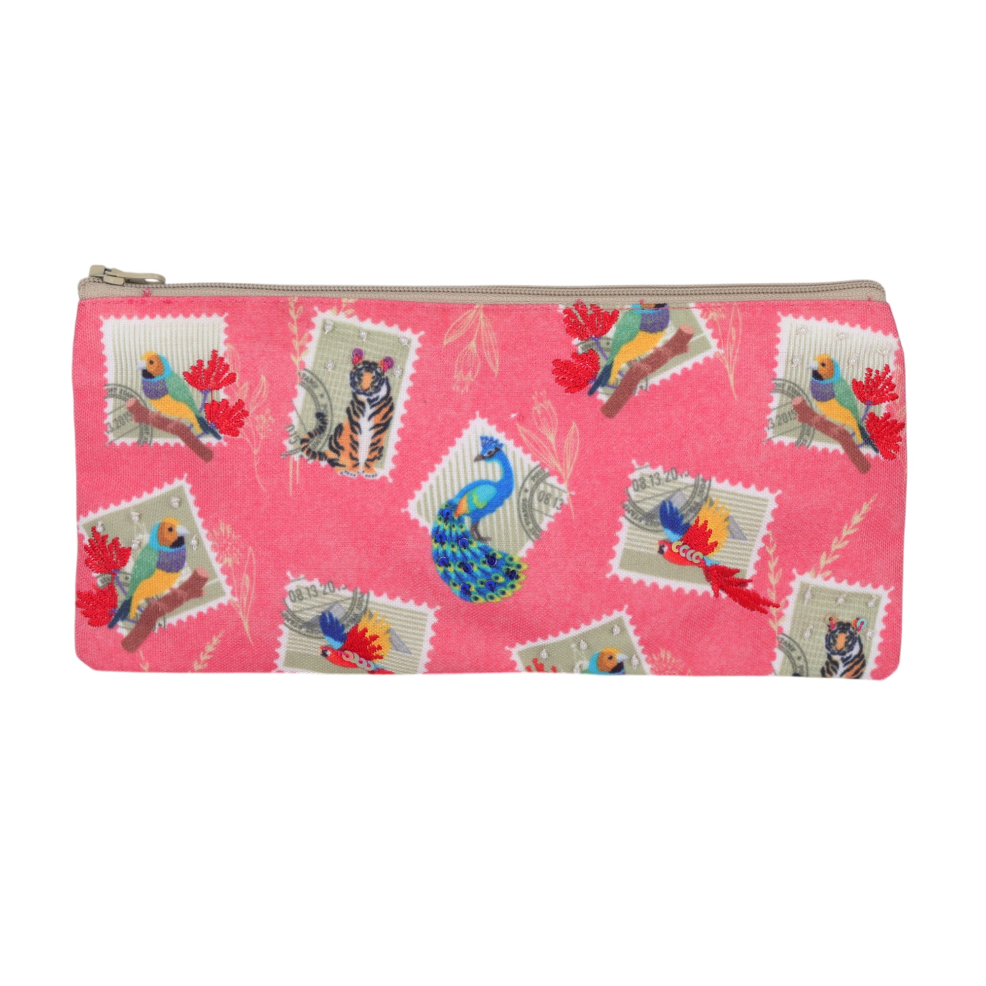 Jungle Stamp Pencil Pouch