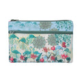 2 zipper Ethenic Flamingo Pouch