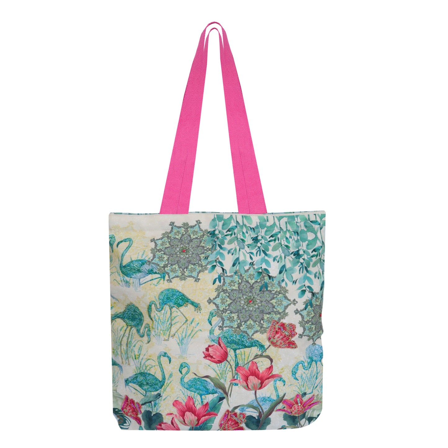 Tropical Flamingo Paradise Backpack
