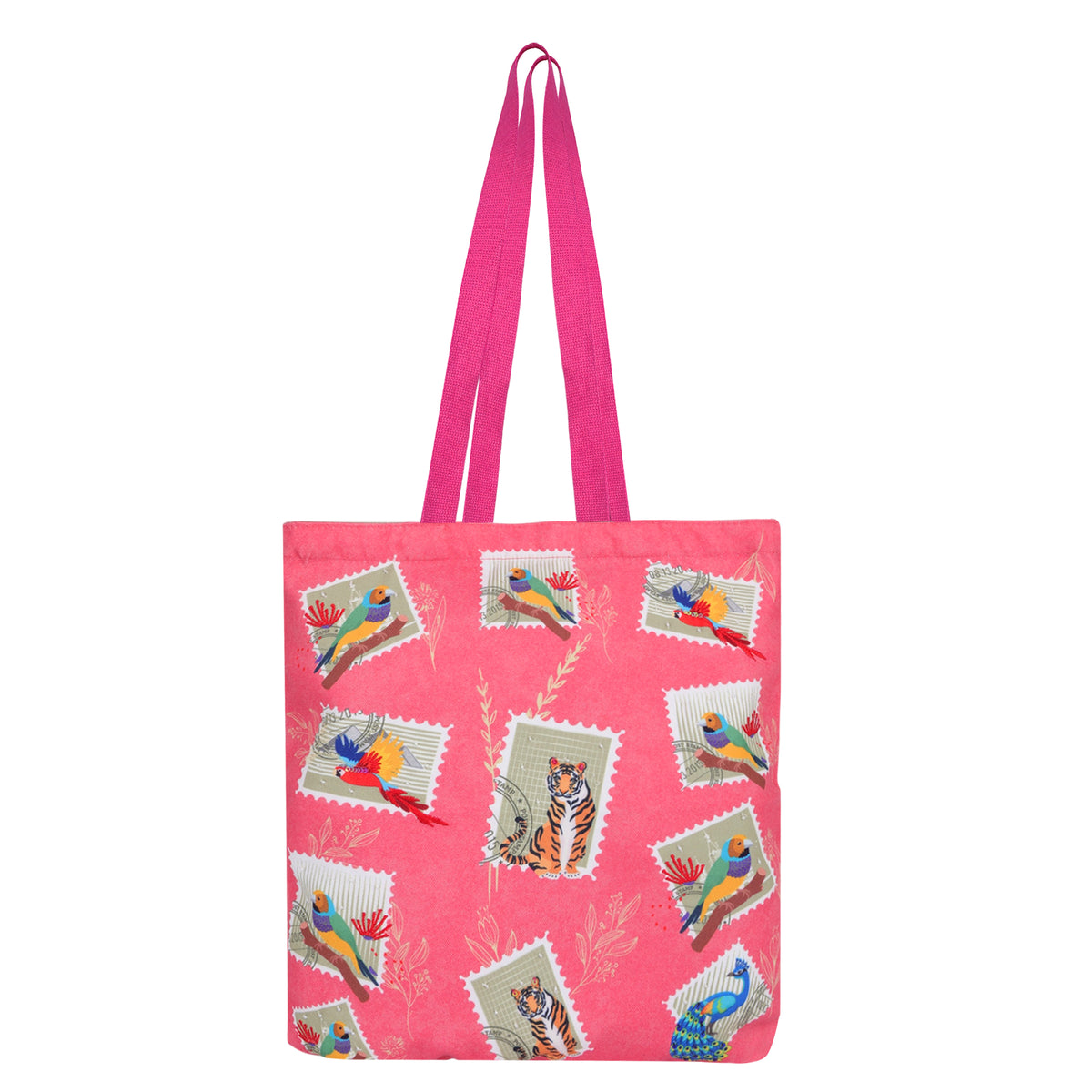 1 Zipper Jungle stamp Tote Bag
