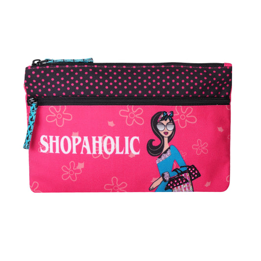Folk Art Bloom Double Zip Pouch