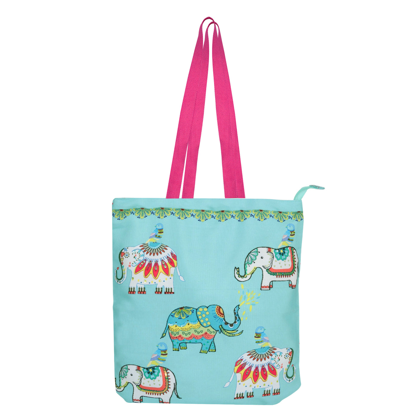1 Zipper Elephant Tote Bag