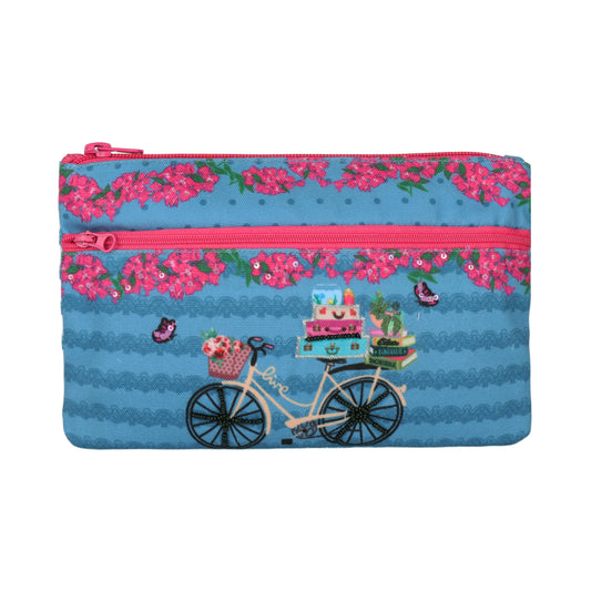 Shopaholic Chic Double Zip Pouch