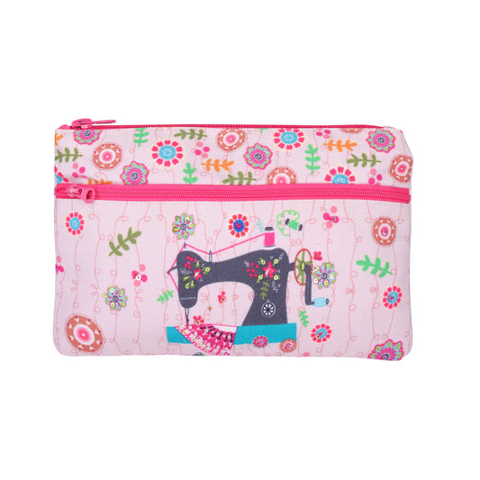 Sewing Garden Double Zip Pencil Pouch