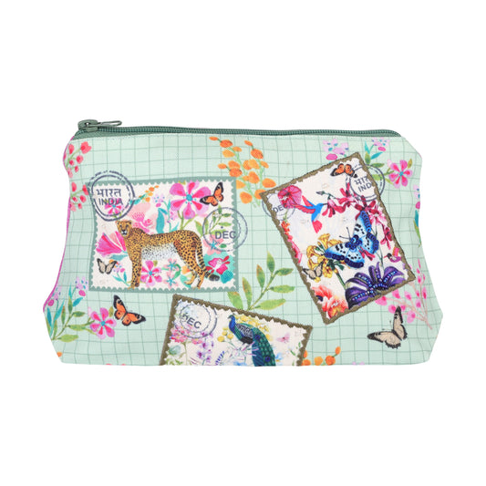 Wildlife Stamp Collection Cosmetic Pouch