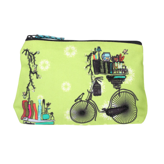 Botanical Bicycle Adventure Utility Pouch