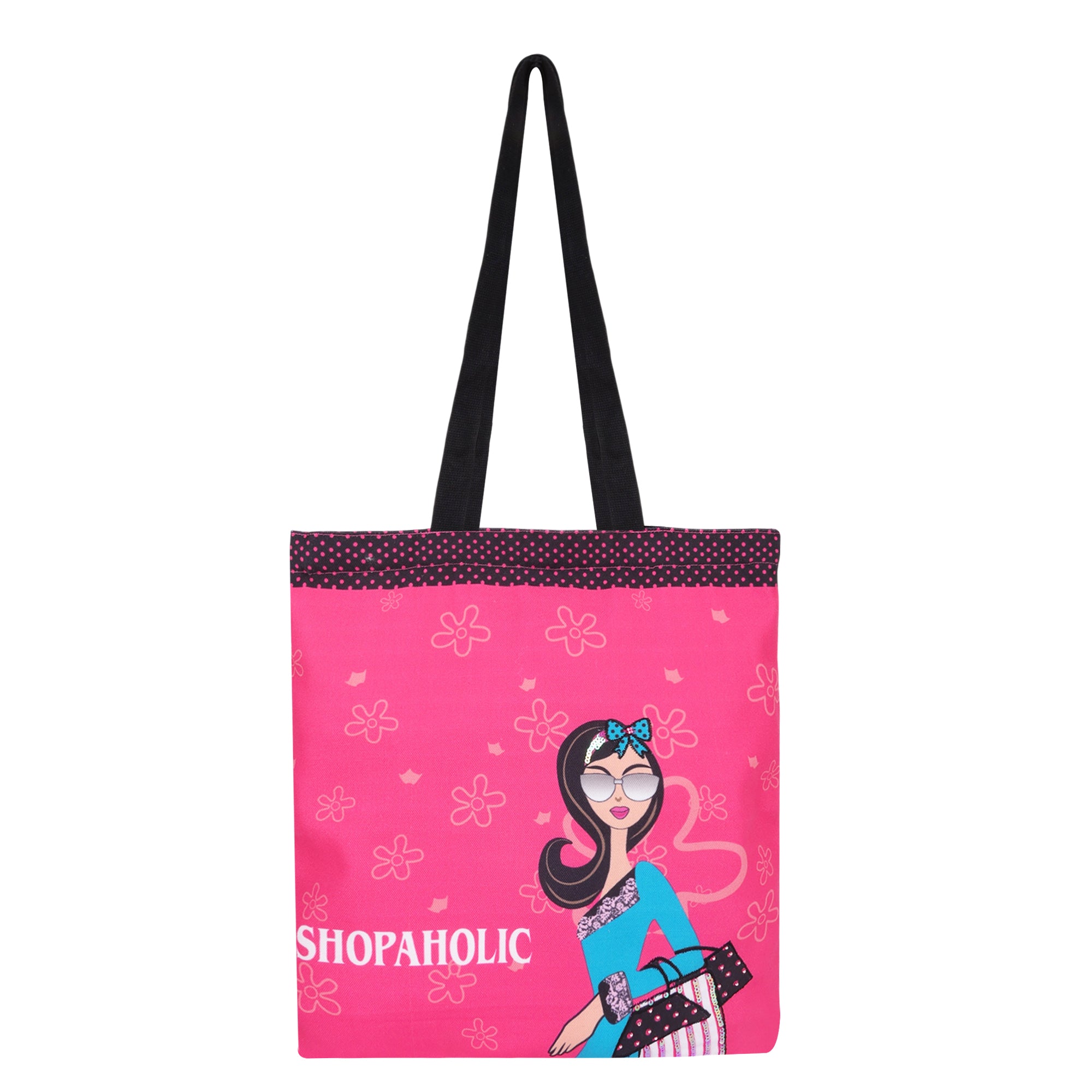 1 Zipper Shopaholic Tote Bag
