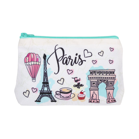 Paris Café Romance Travel Pouch