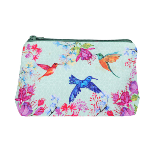 Hummingbird Blossom Garden Travel Pouch