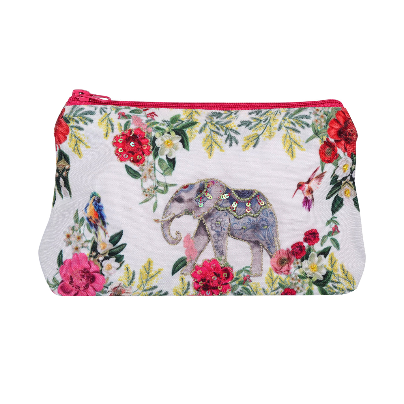 Tropical Elephant Cosmetic Bag