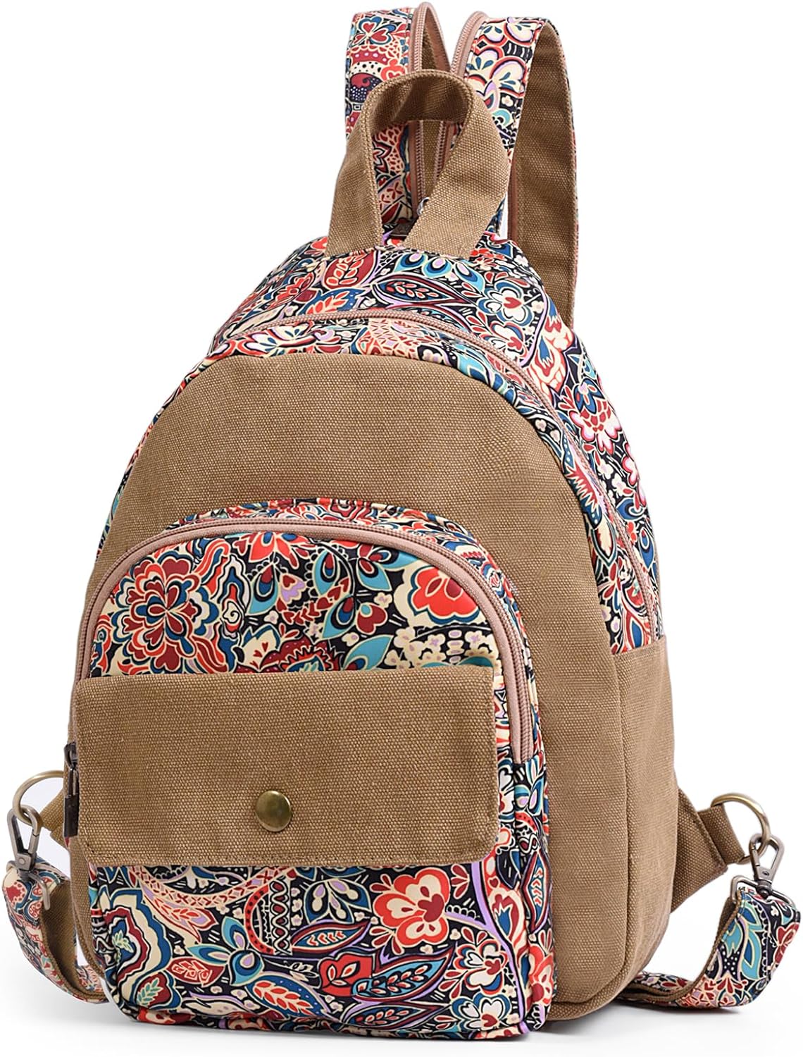 Pinaken Crossbody Canvas Backpack