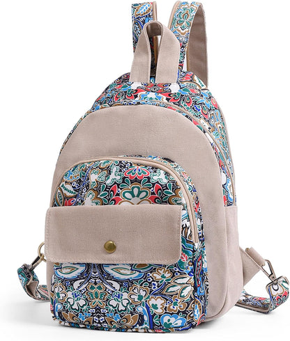 Pinaken Crossbody Canvas Backpack