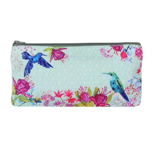 Hummingbird Blossom Garden Pencil Case