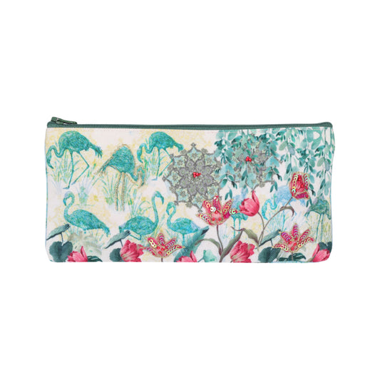 Flamingo Botanical Oasis Pencil Case