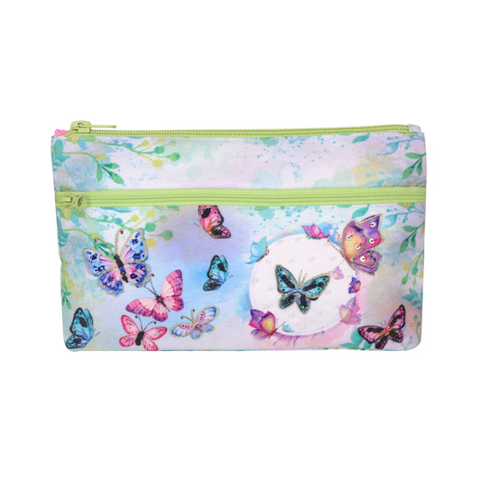Butterfly Dreamscape Double Zip Pouch