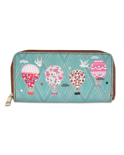 High On Happiness Top Zip Large Wallet