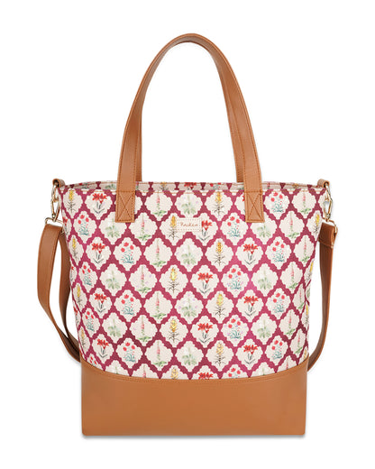 Floral Quatre Foil Tote Sling Bag