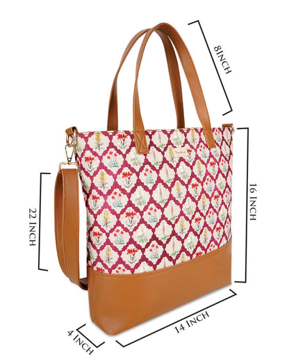 Floral Quatre Foil Tote Sling Bag