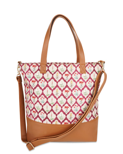 Floral Quatre Foil Tote Sling Bag