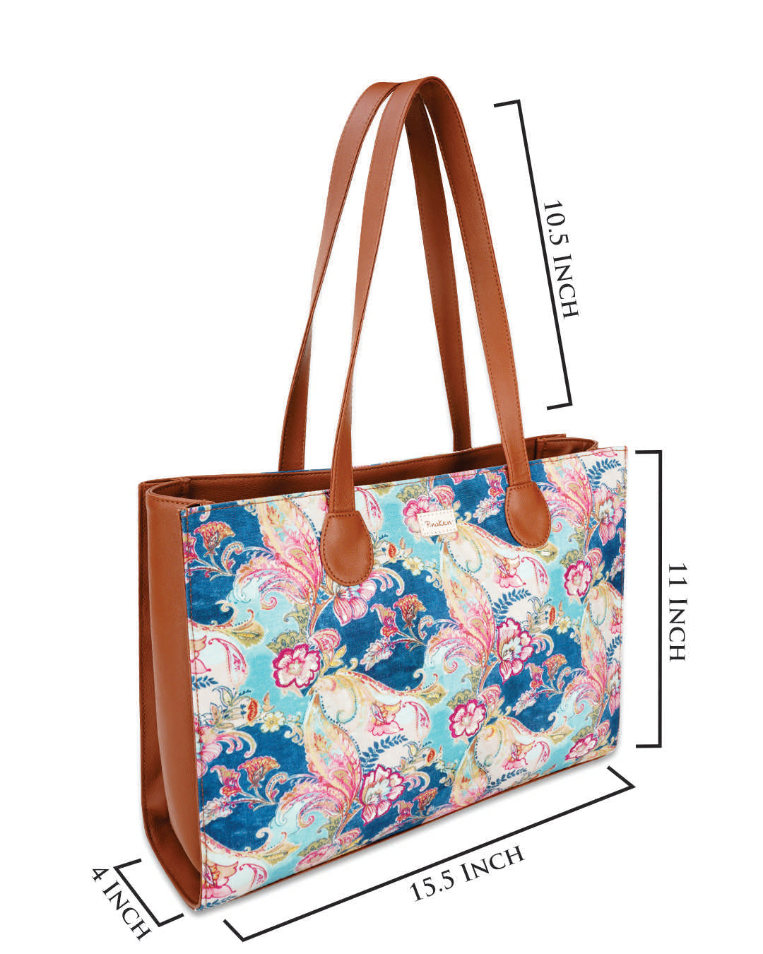 Floral Paisley Office Tote Bag