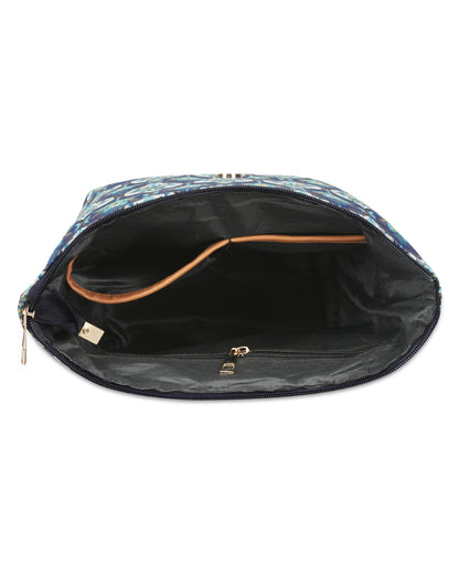 Peacock Dmask Bucket Sling Bag