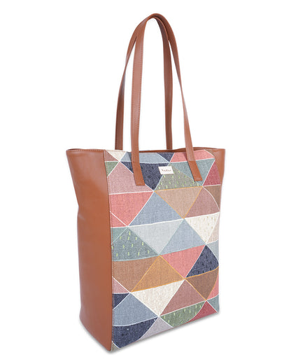 Geometric Waves Sunshine Tote Bag