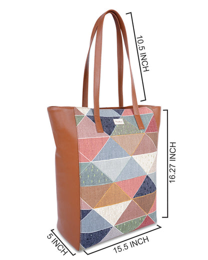 Geometric Waves Sunshine Tote Bag