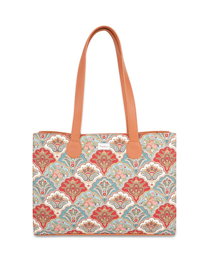 Rose & Paisely Office Tote Bag Without Embroidery