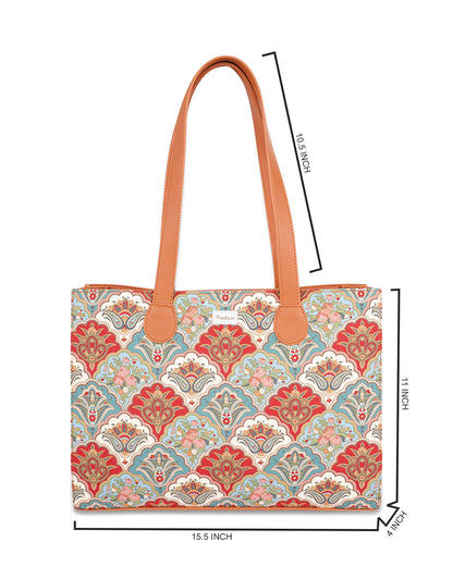 Rose & Paisely Office Tote Bag Without Embroidery