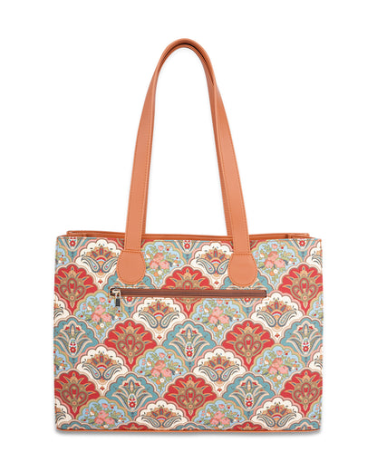 Rose & Paisely Office Tote Bag Without Embroidery