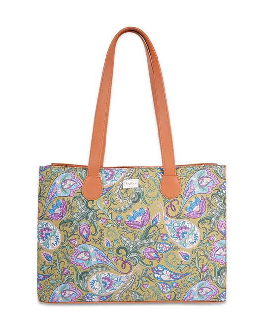 Classic Paisely Office Tote Bag Without Embroidery