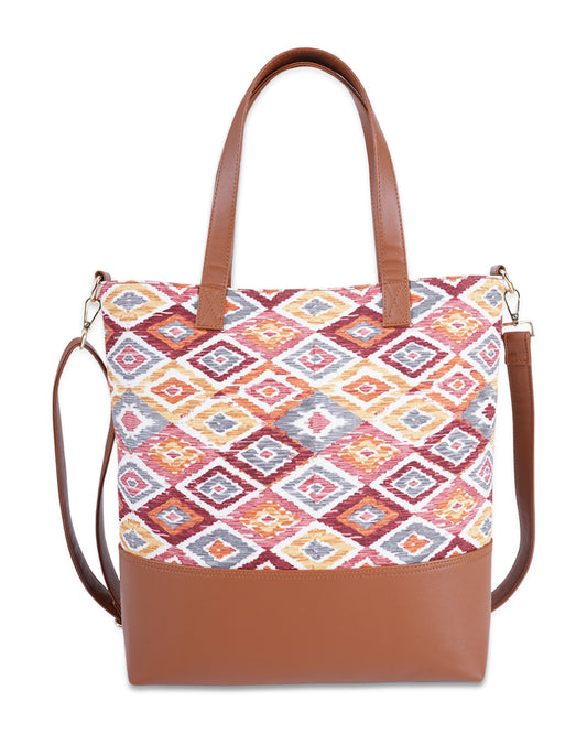 Ikat Diamond Tote Sling Bag