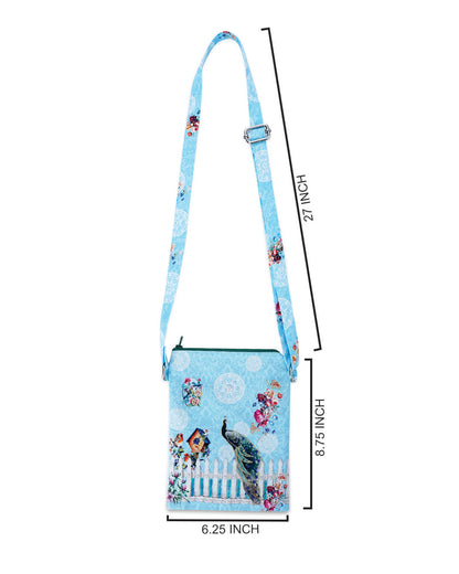 Peacock Fence Small Sling Bag