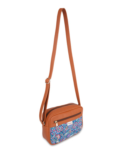 Woven Paisely Box Sling Bag