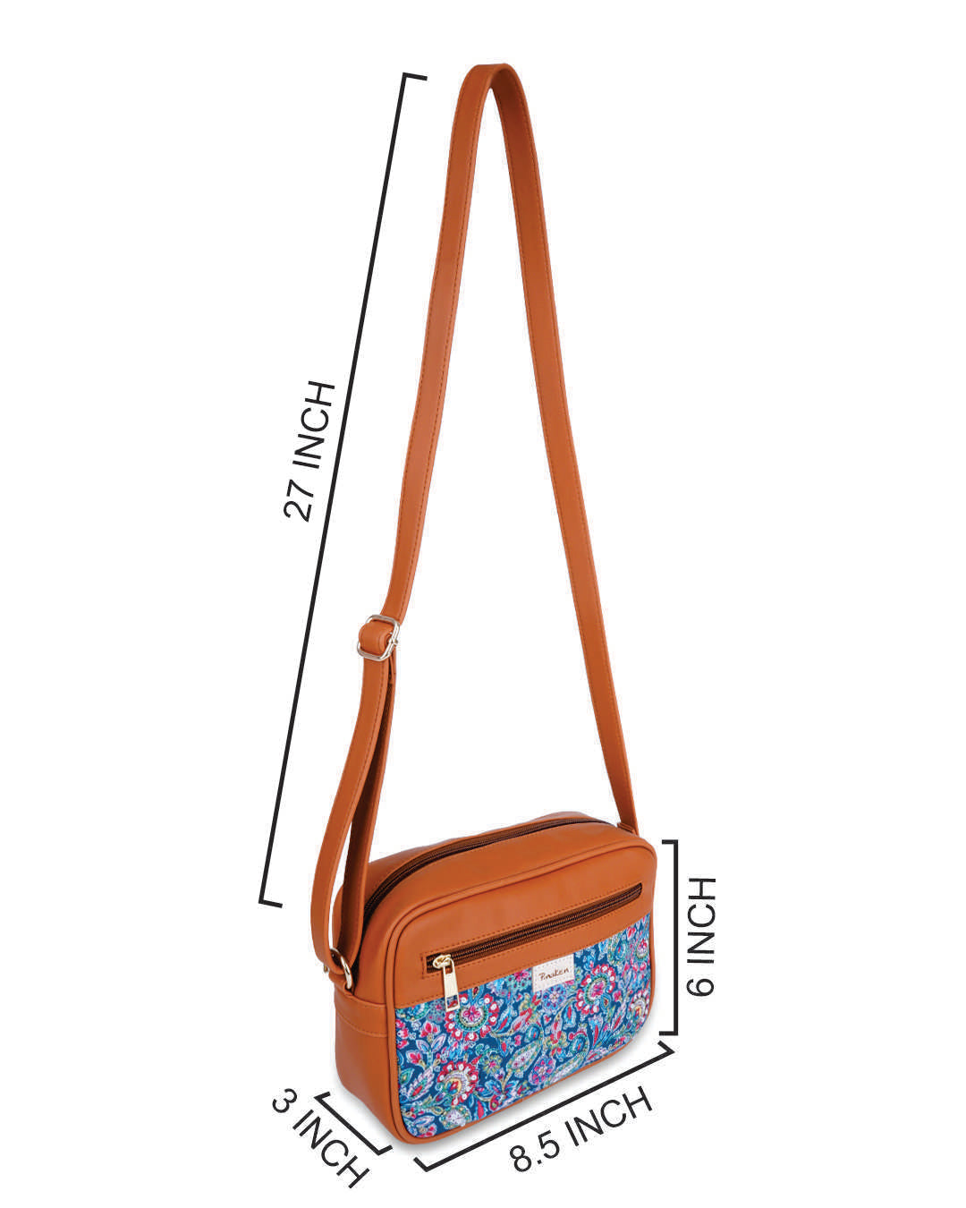 Woven Paisely Box Sling Bag