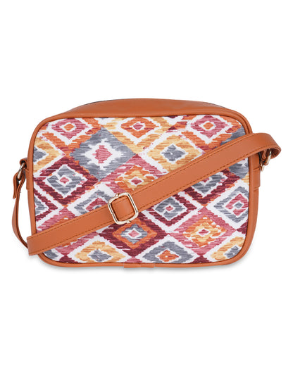 Ikat Diamond Box Sling Bag