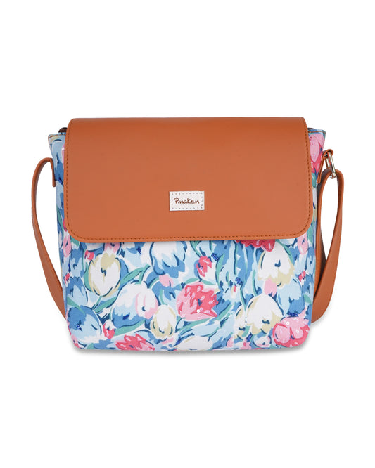 Tulip Garden Bucket Sling Bag