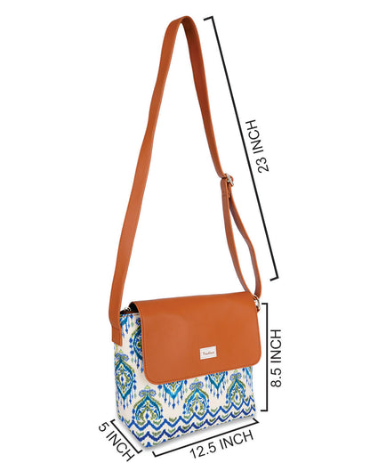 Ikat Dmask Bucket Sling Bag