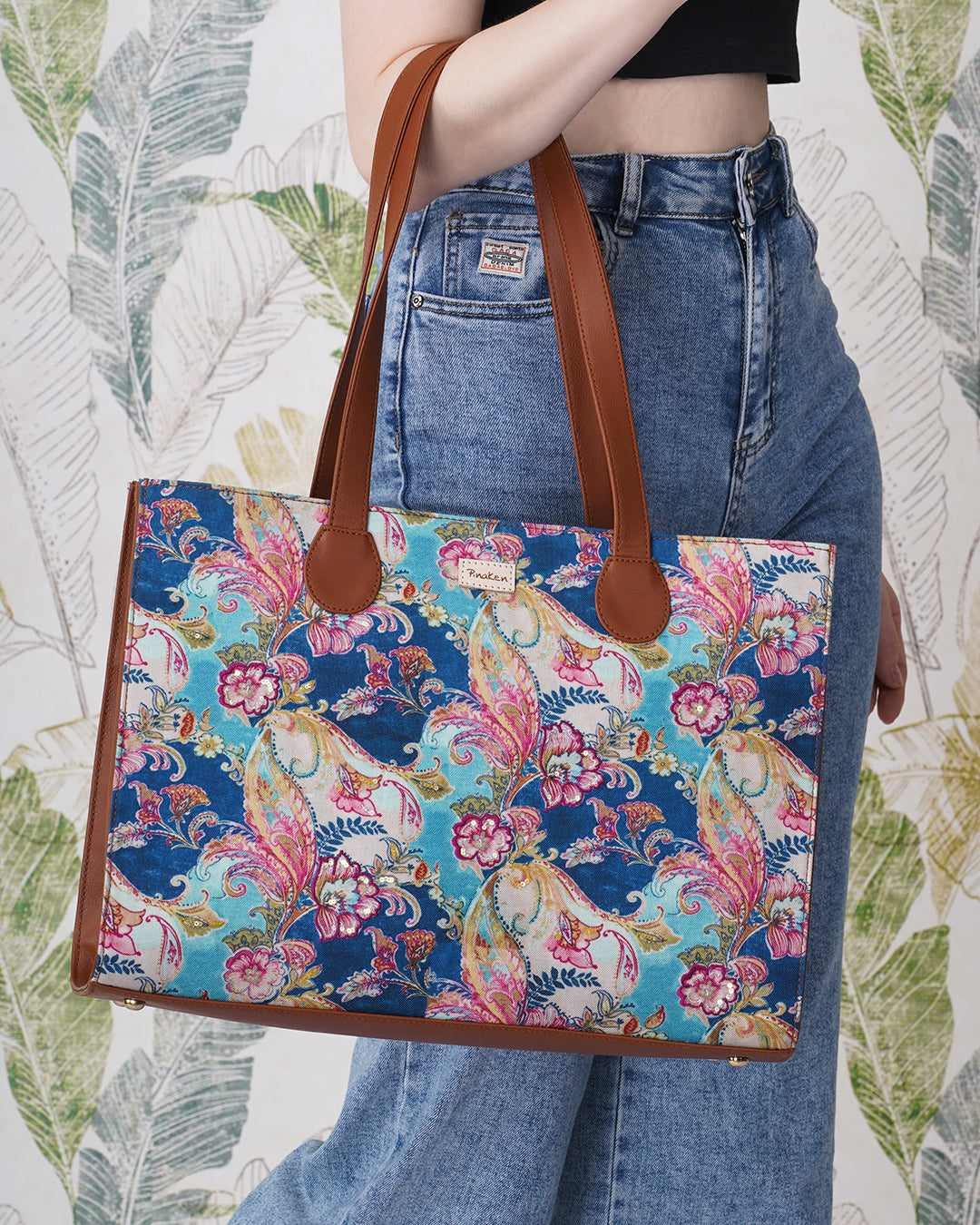 Beautiful outlet Floral Tote & Wallet Set