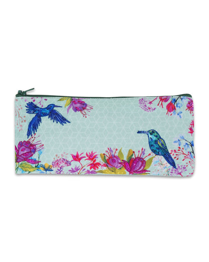 Crane With Lotus & Humming Birds Pencil Pouches