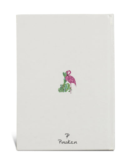 Topical Flamingo and Bird of Paradise Notebook 7 X 5 Hard Cover Set Of 2