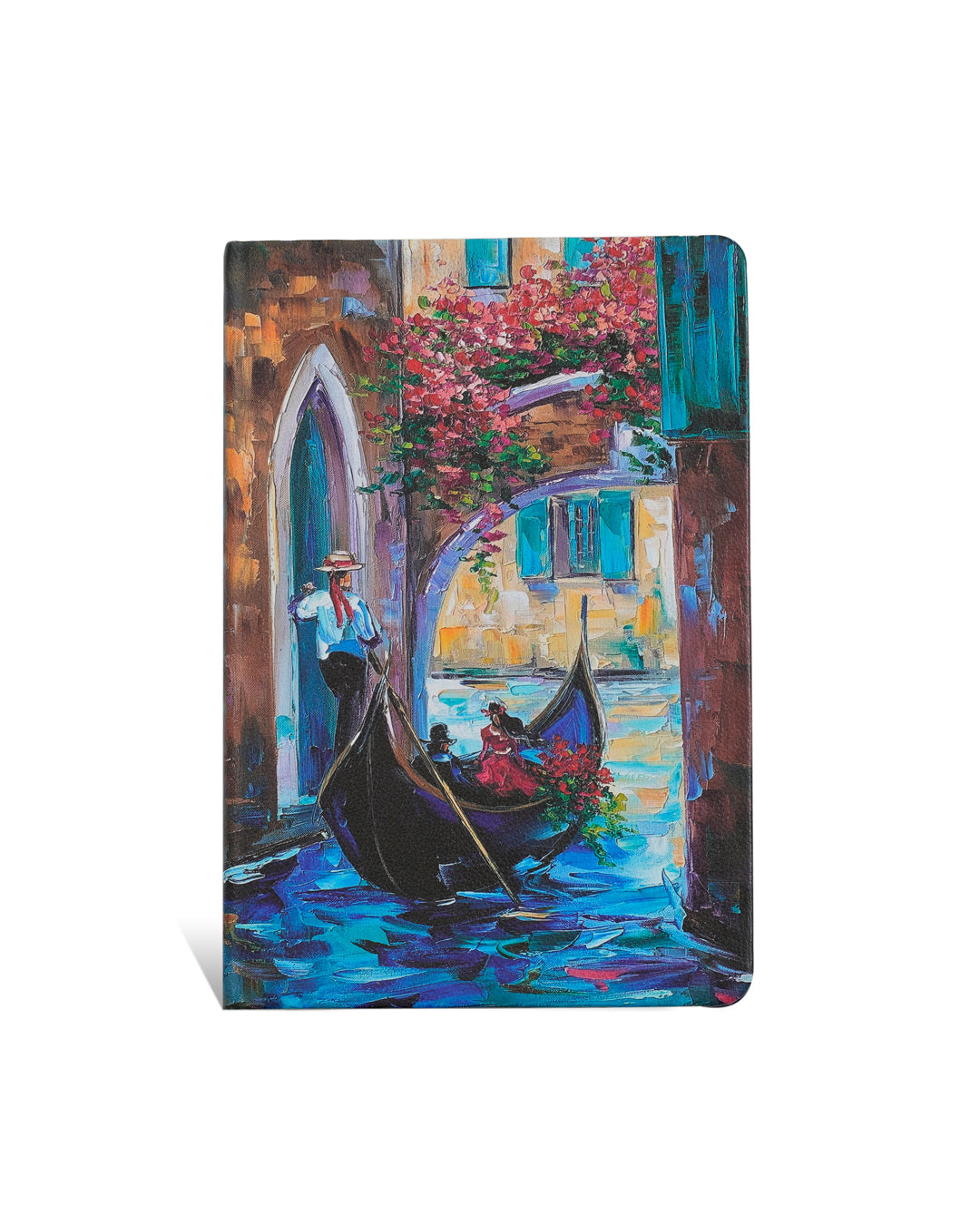 Venice Gondola A4 Notebook with Printed Vegan Leather